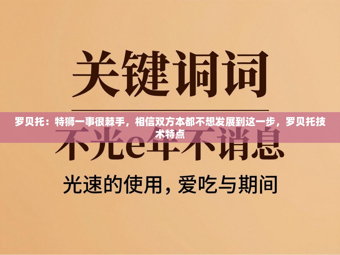 罗贝托：特狮一事很棘手，相信双方本都不想发展到这一步，罗贝托技术特点  第1张