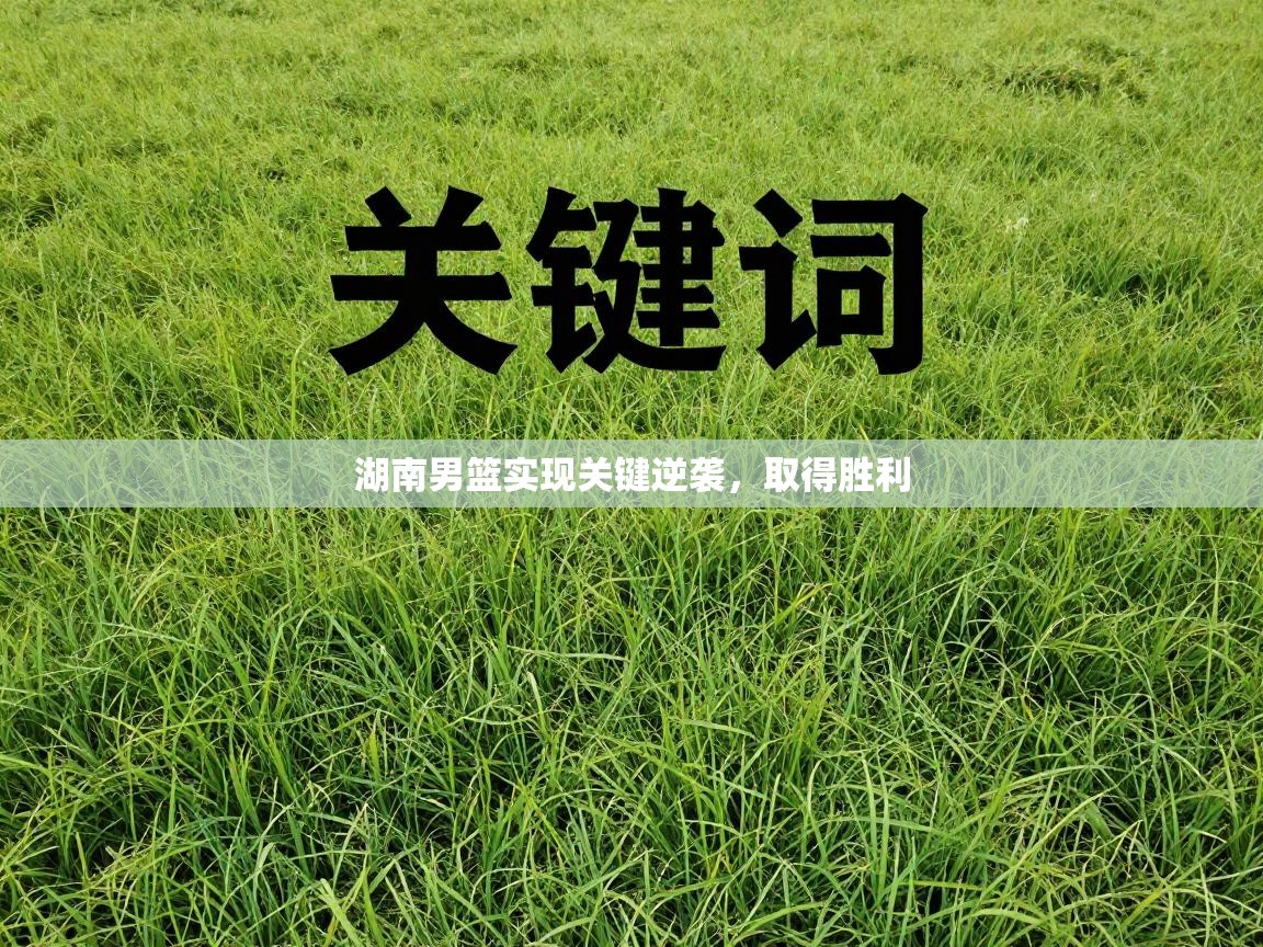 湖南男篮实现关键逆袭，取得胜利  第2张