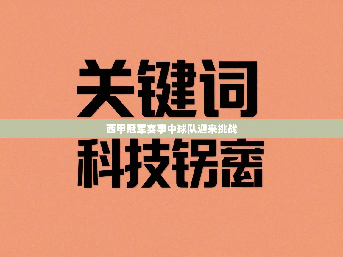 西甲冠军赛事中球队迎来挑战  第2张