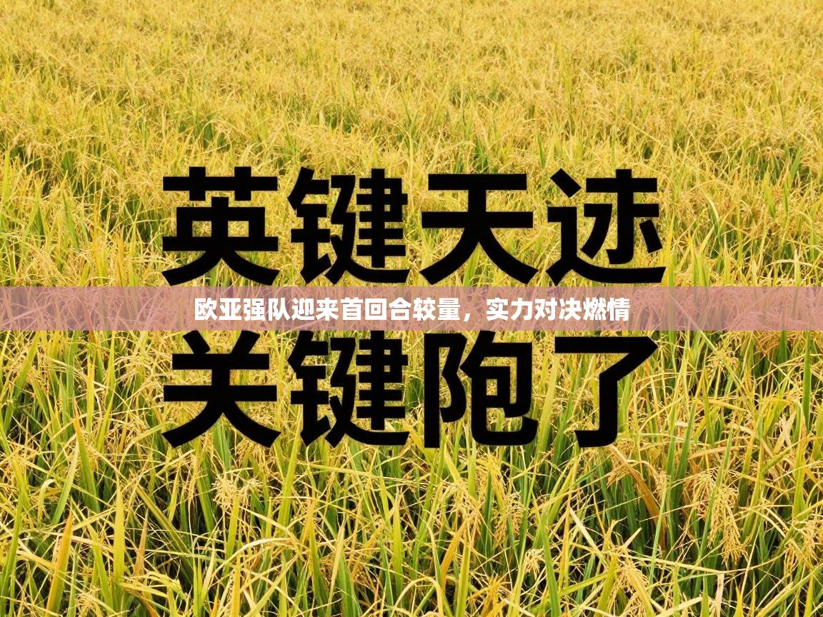 欧亚强队迎来首回合较量,实力对决燃情 第2张